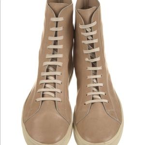 Rick Owens mens sneakers Very Good. Light creasing at exterior; light wear